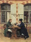 Jean-Louis-Ernest Meissonier The Card Players, Sweden oil painting artist